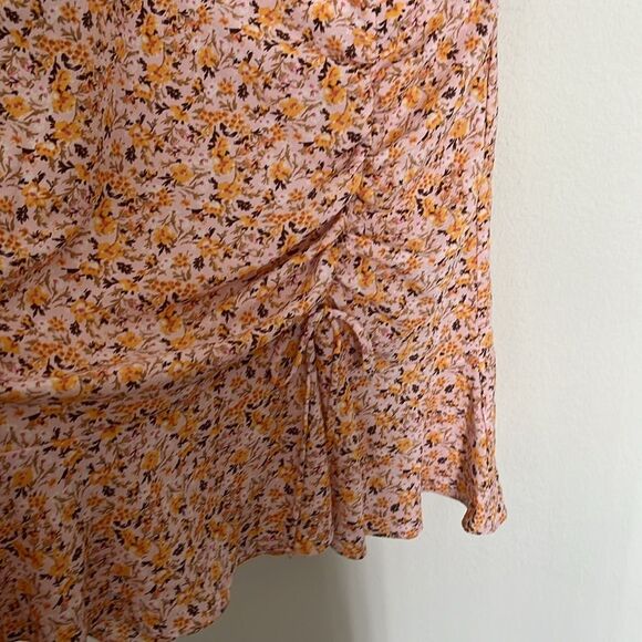 City studios Juniors Floral Print Ruched Bustier Dress size Medium Balletcore - Picture 7 of 8